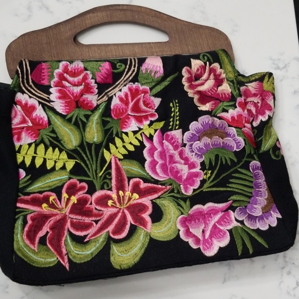 Mexican Textile Embroidered Bag